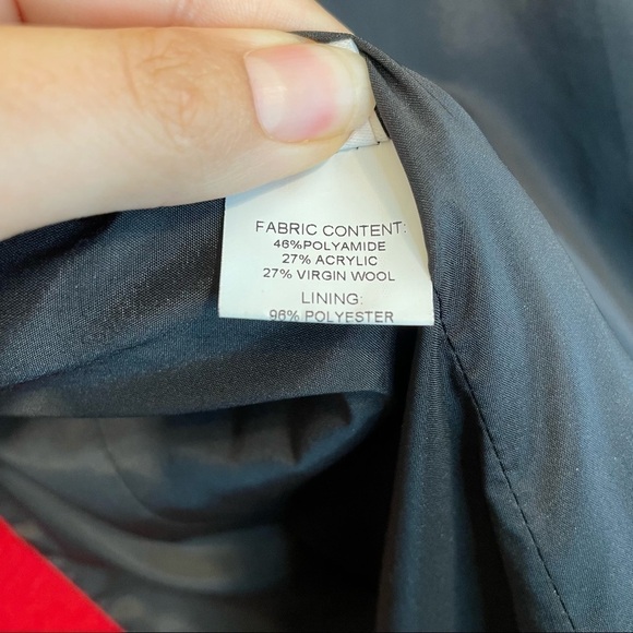 10 Crosby Derek Lam Wool Blend Open Front Blazer Jacket Red 6 - Picture 6 of 9